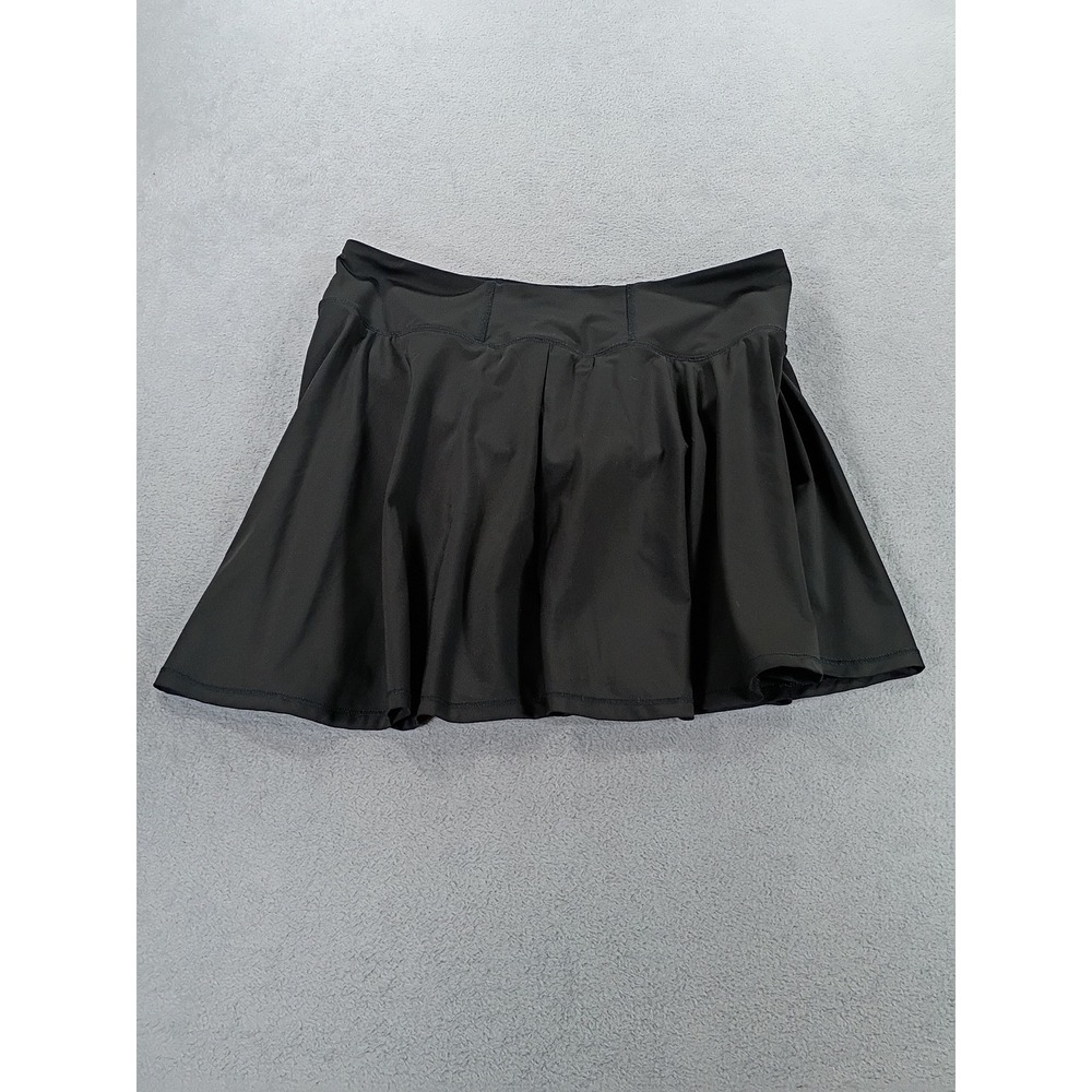 DSG Womens Athletic Pleated Skort Black Medium Built-in Shorts